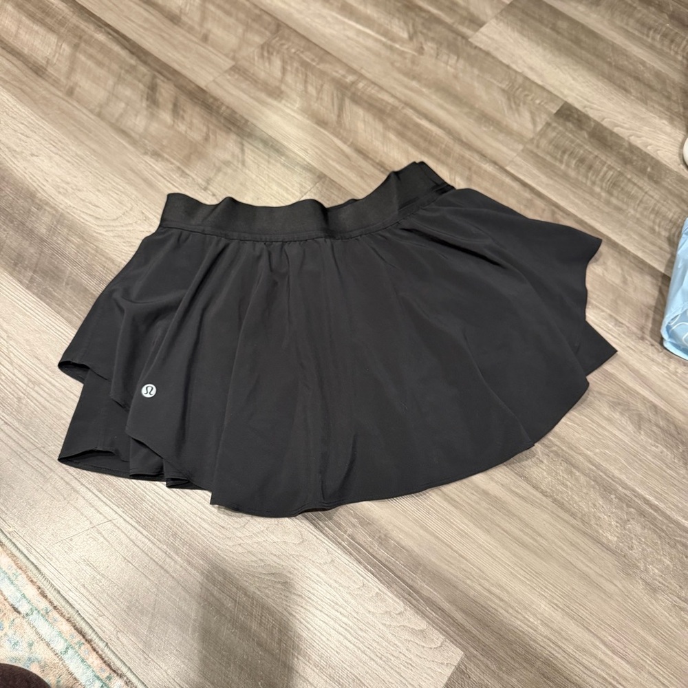 Lululemon Court Rival High Rise Skirt Black Size 10 - Picture 3 of 10